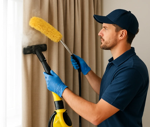 Trusted blind cleaning technician Matty Curtain Cleaning mapleton QLD