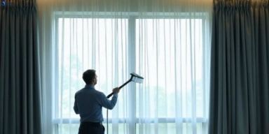 Commercial drapes cleaning service mapleton hotels offices